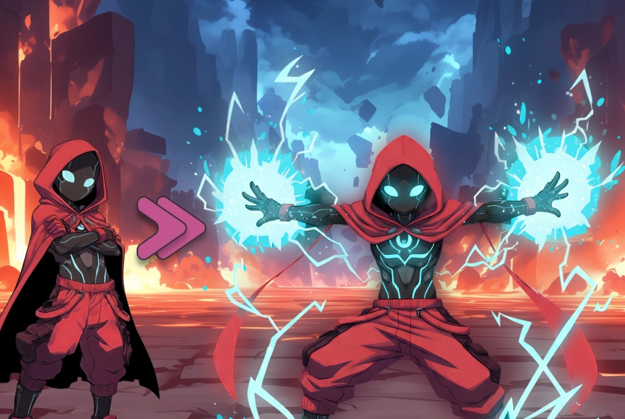 Actoon power mode progress bar